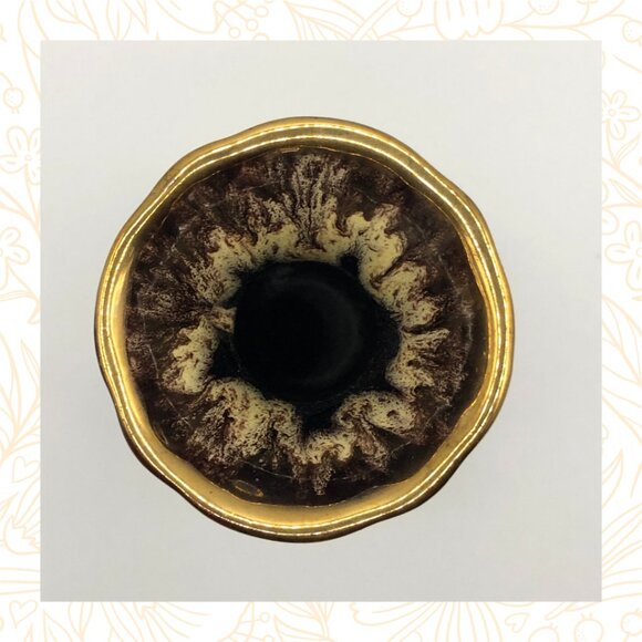 Vintage West German Pottery Vase Drip Glazed - Picture 5 of 6